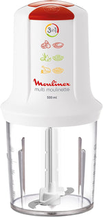 قطاعة من Moulinex المتعددة 3 في 1 – قوة 500 واط وسعة 500 مل