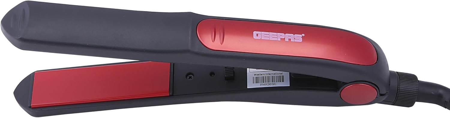 Geepas Hair Dryer & Straightener Combo – Ceramic, Red