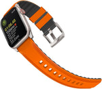 Uniq Linus Airosoft Silicone Strap For Apple Watch 49/45/44/42mm | Volt Orange