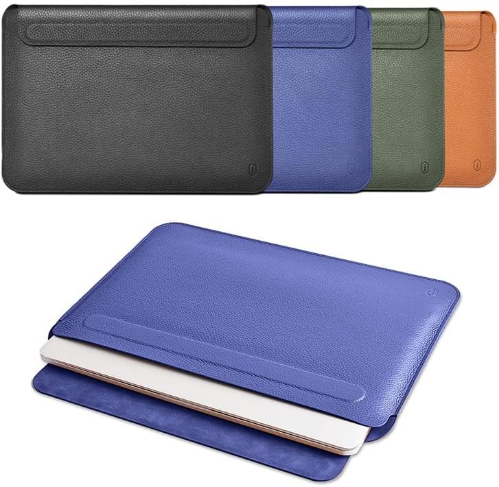 Wiwu Genuine Leather Sleeve For Mac 12 And Laptop | Navy Blue