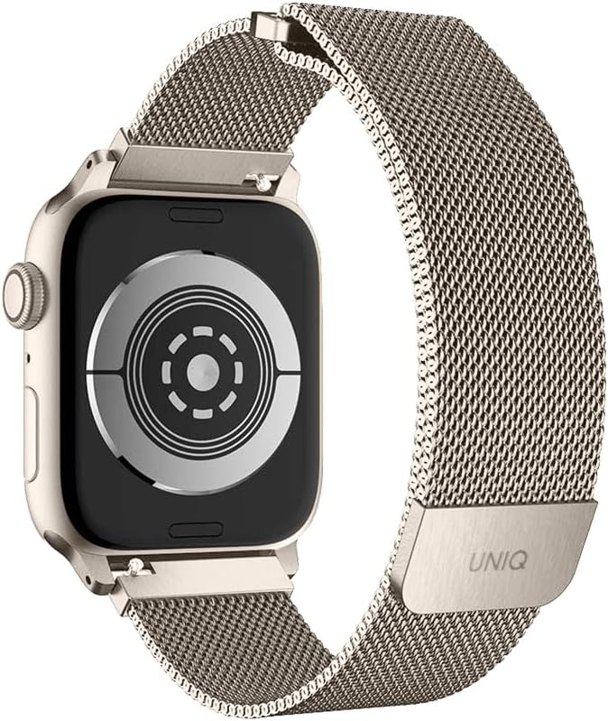 Uniq Dante Milanese Mesh steel Strap for Apple Watch 38/40/41mm | Starlight