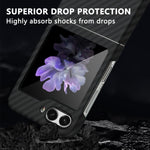 كڤر حماية Piblue سامسونج جالاكسي زد فليب 5 من ألياف الكربون | أسود