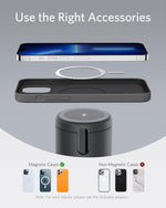 شاحن Anker المغناطيسي اللاسلكي 623 (MagGo) | أسود