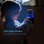 LZEL Aquilasonus Lamp Compact Waterproof Bluetooth Speaker With Dynamic RGB Lights | White