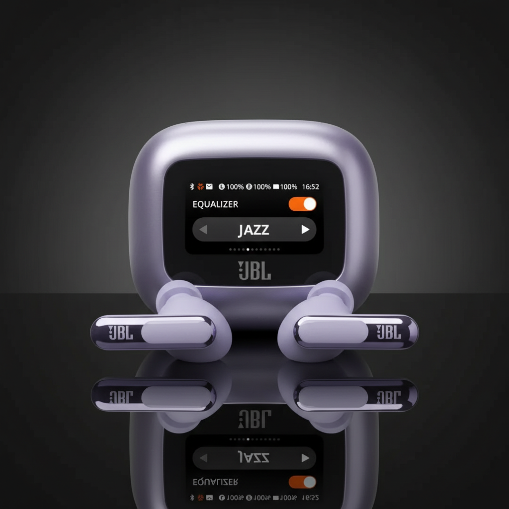 سماعات Live Beam 3 True لاسلكية مع شاشة من JBL | بنفسجي