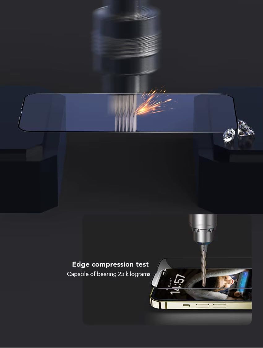 كڤر حماية شاشة زجاجي 2.5D لهاتف IPhone 12 & 12 Pro  مع حواف مقوي 6.1 بوصة من Anank