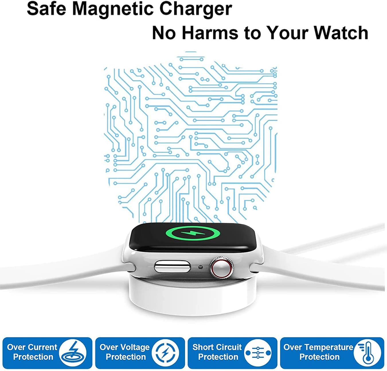 كيبل شحن مغناطيسي لساعة Apple Watch إلى USB 