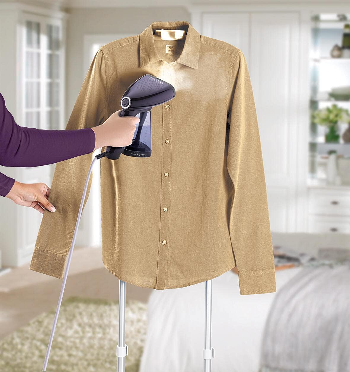 كواية ملابس HST1500-B5 من Black & Decker  بخارية يدوية بقوة 1500 واط | بنفسجي