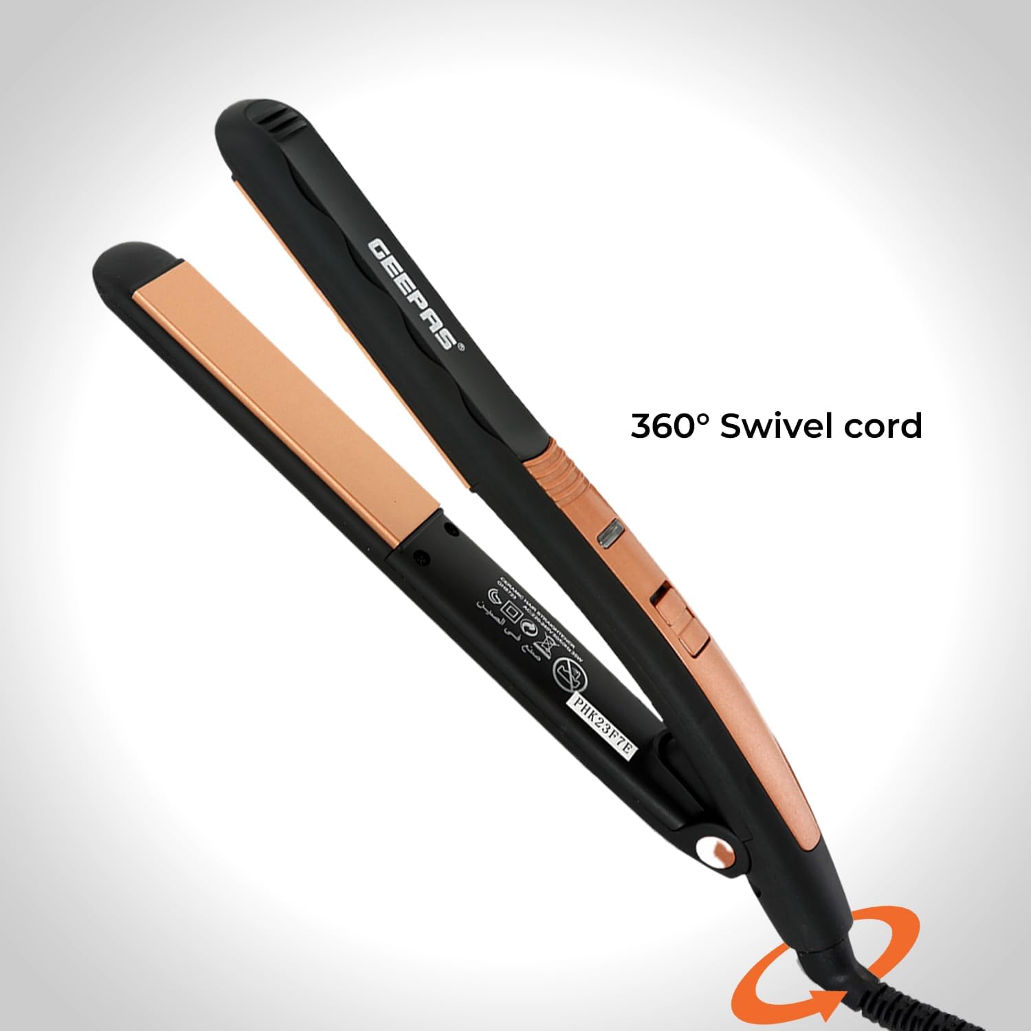 Geepas Ceramic Hair Straightener – Rose Gold