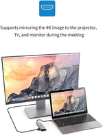 موزع Alpha 5-in-1 USB-C متعدد المنافذ من Wiwu | رمادي