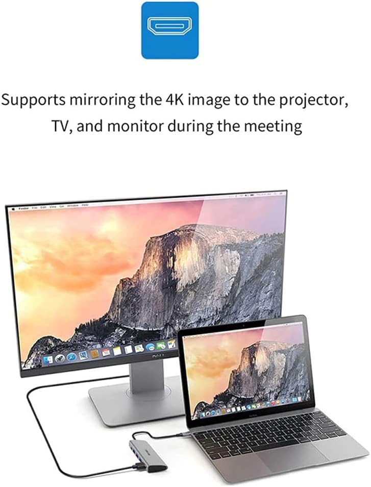 موزع Alpha 5-in-1 USB-C متعدد المنافذ من Wiwu | رمادي
