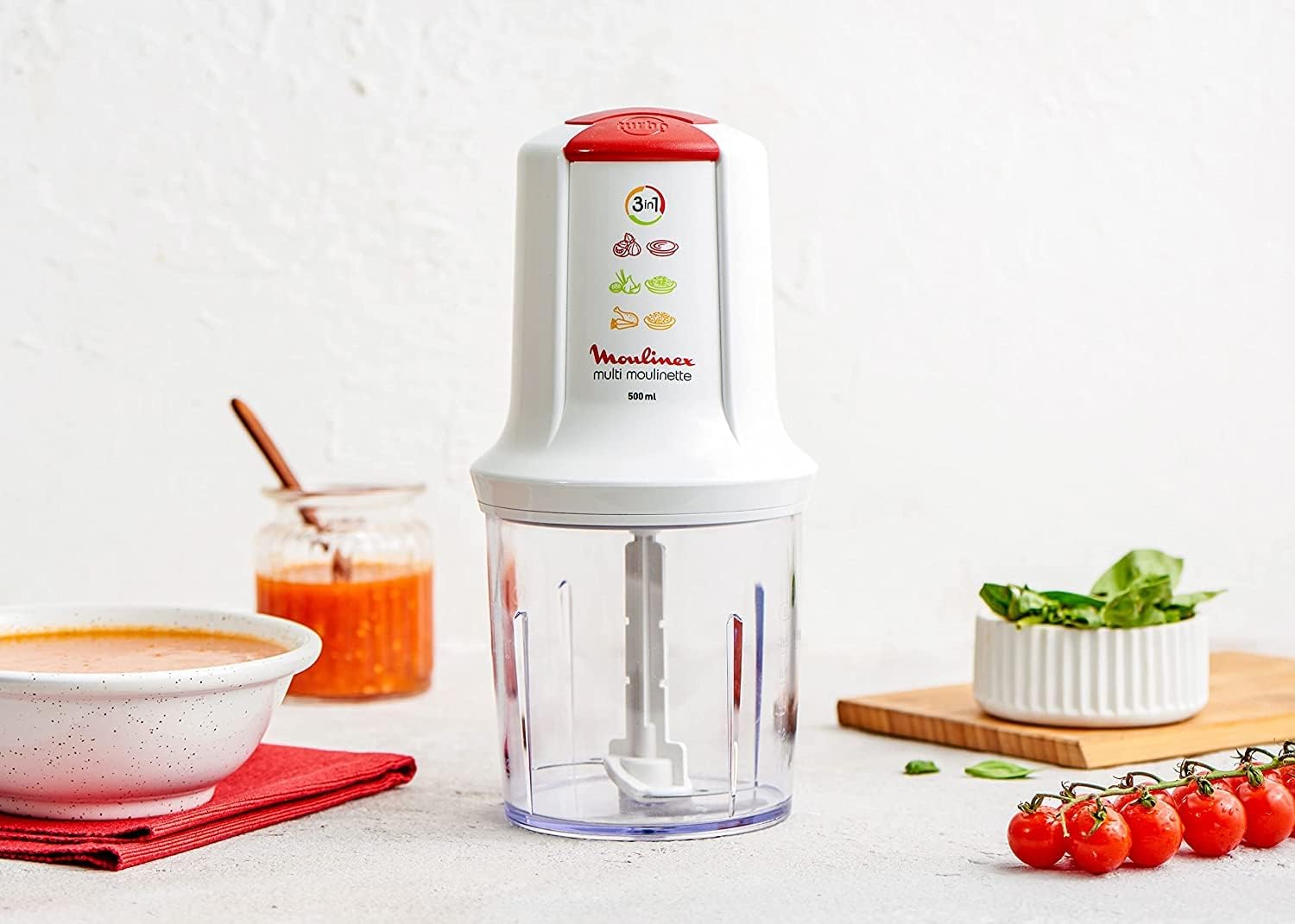 قطاعة من Moulinex المتعددة 3 في 1 – قوة 500 واط وسعة 500 مل