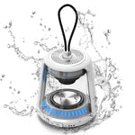 LZEL Aquilasonus Lamp Compact Waterproof Bluetooth Speaker With Dynamic RGB Lights | White
