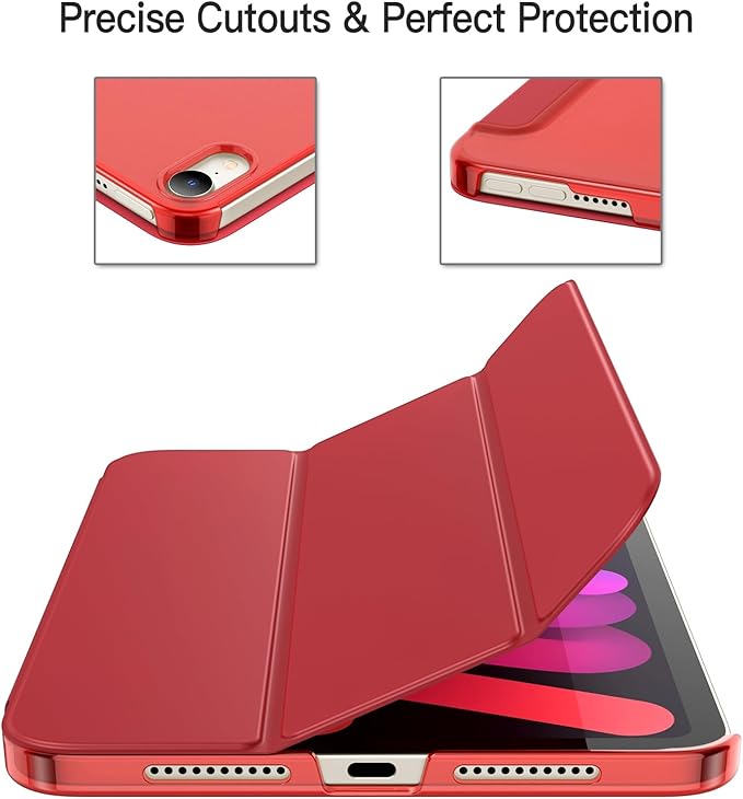 كفر حماية ZGA لجهاز iPad Pro 2024 مقاس 13 بوصة | أحمر