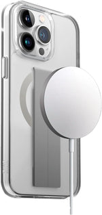 كڤر حماية Heldro Mag من Uniq لهاتف iPhone 15 Pro متوافق مع MagClick مع مسكة | شفاف