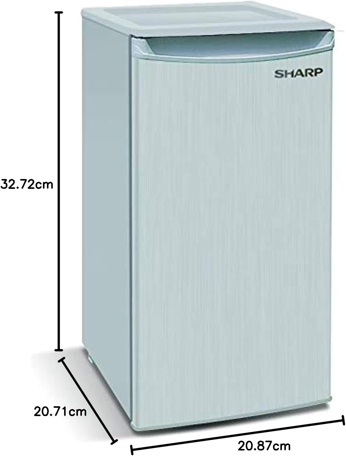 ثلاجة بباب واحد بسعة 150 لتر من Sharp | فضي