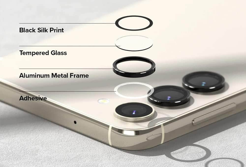 كڤر حماية كاميرا لهاتف Samsung S24 من Anank | أسود
