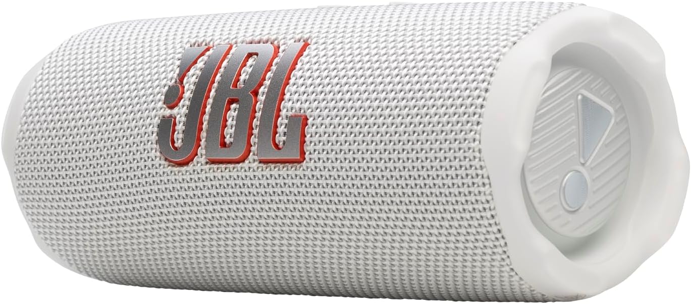 JBL Flip 7 Portable Waterproof and Drop-Proof Speaker | White