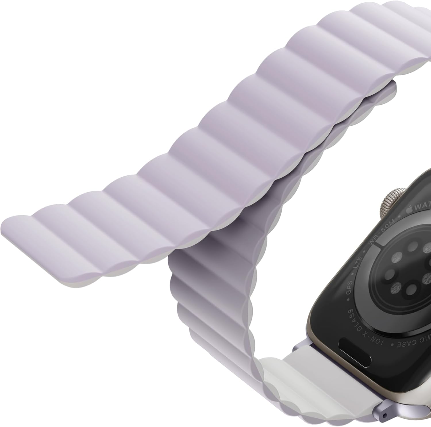 Uniq Revix Reversible Magnetic Apple Watch Strap 45/44/42mm | Lilac/White