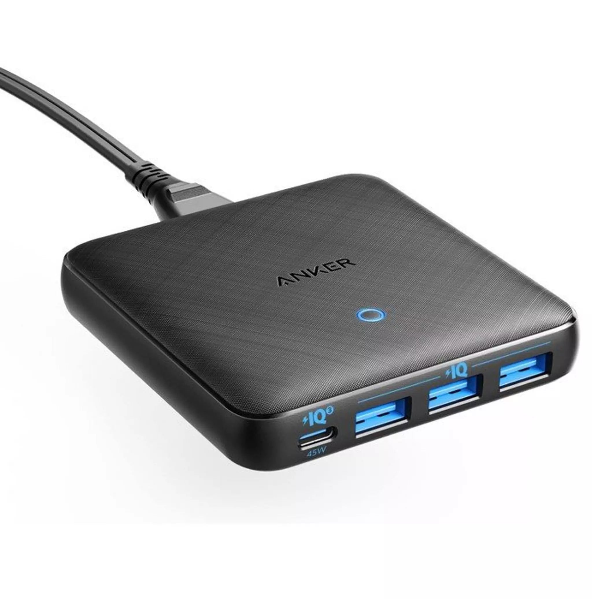 Anker 543 Charger (65W) 4 Port Charging Hub, A2045K11 - Black