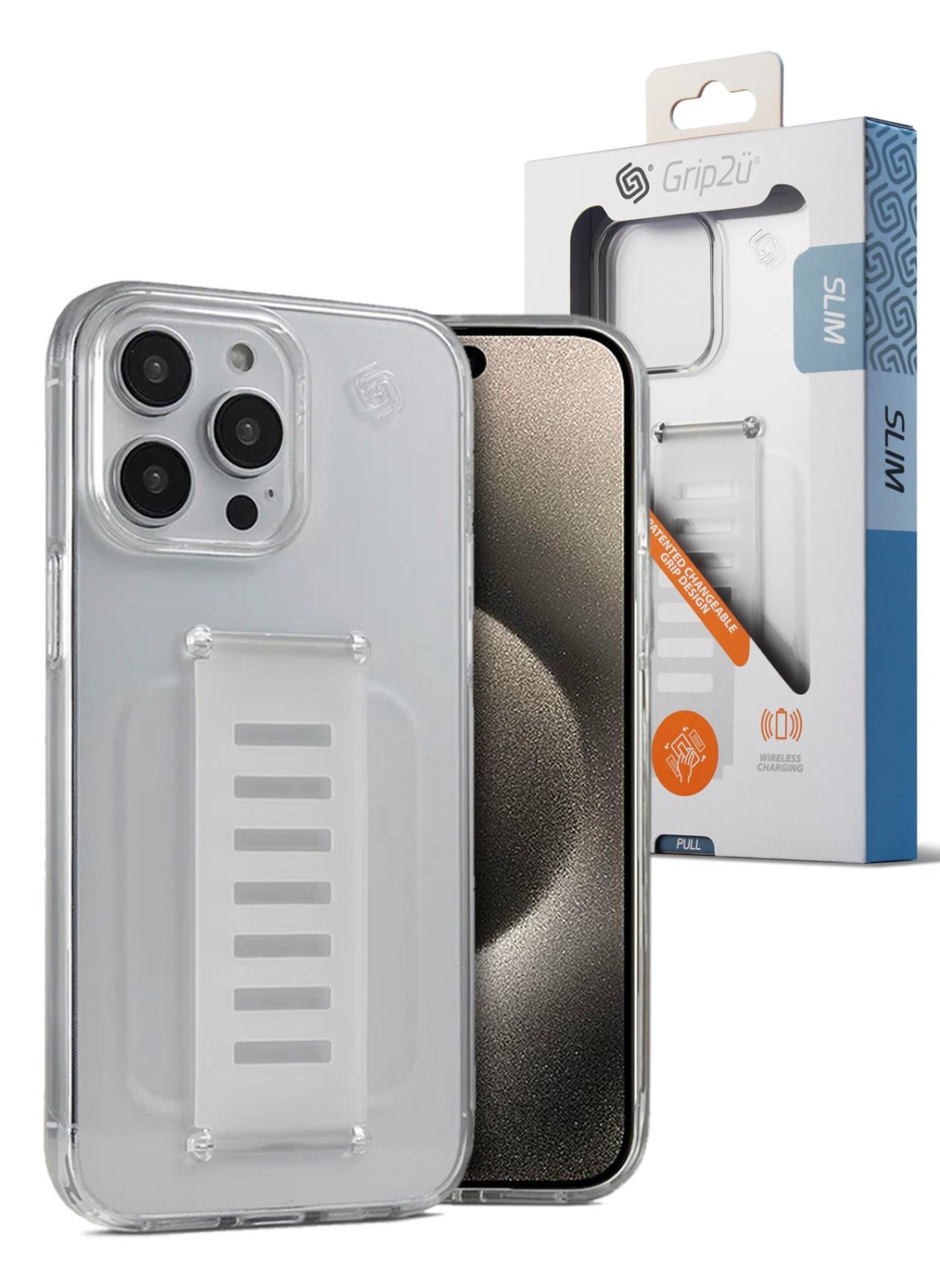 كڤر حماية Boost لهاتف iPhone 15 Pro من Grip2u | شفاف