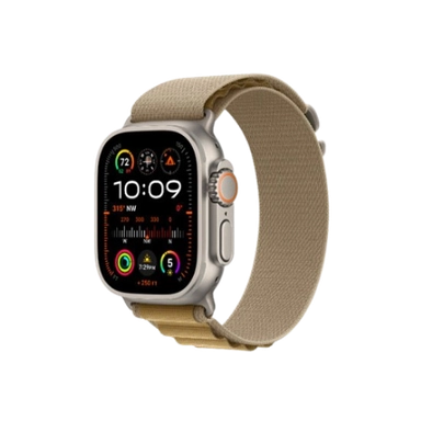 Apple Watch Ultra 2 GPS + Cellular 49mm Natural Titanium with Tan Alpine Loop – S