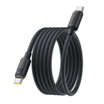كيبل Baseus من السيليكون الرغوي للشحن ونقل البيانات USB-C إلى USB-C بقوة 100 واط بطول 1 متر | أسود 