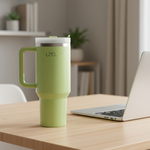LZEL Tumbler With Handle 800ML Aqua Pure Vacuum Insulated | Light Green