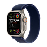 Apple Watch Ultra 2 (2024) - 49mm - GPS + Cellular - Natural Titanium Case - Blue Trail Loop | S/M