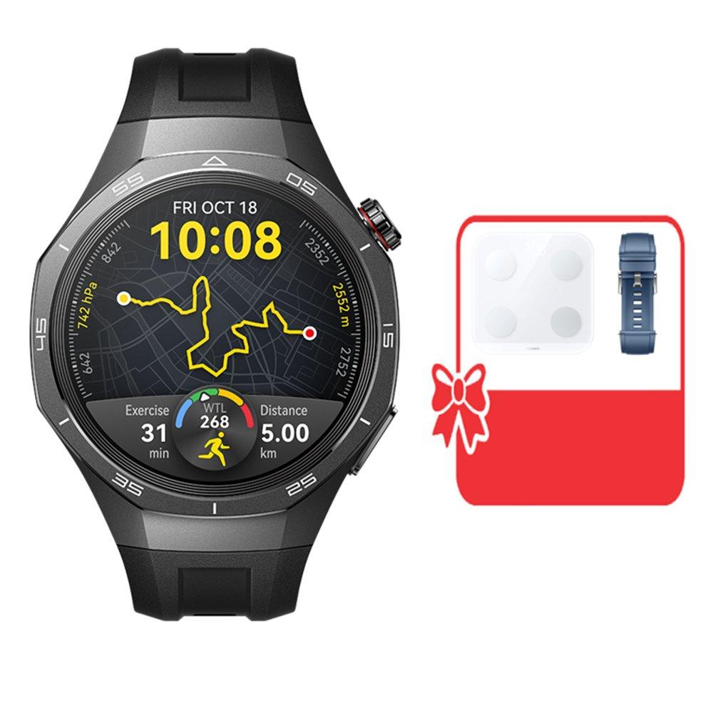 Pre-order Huawei GT5 Pro 46mm Smart Watch – Black + Free Huawei Scale 3 + Blue Strap