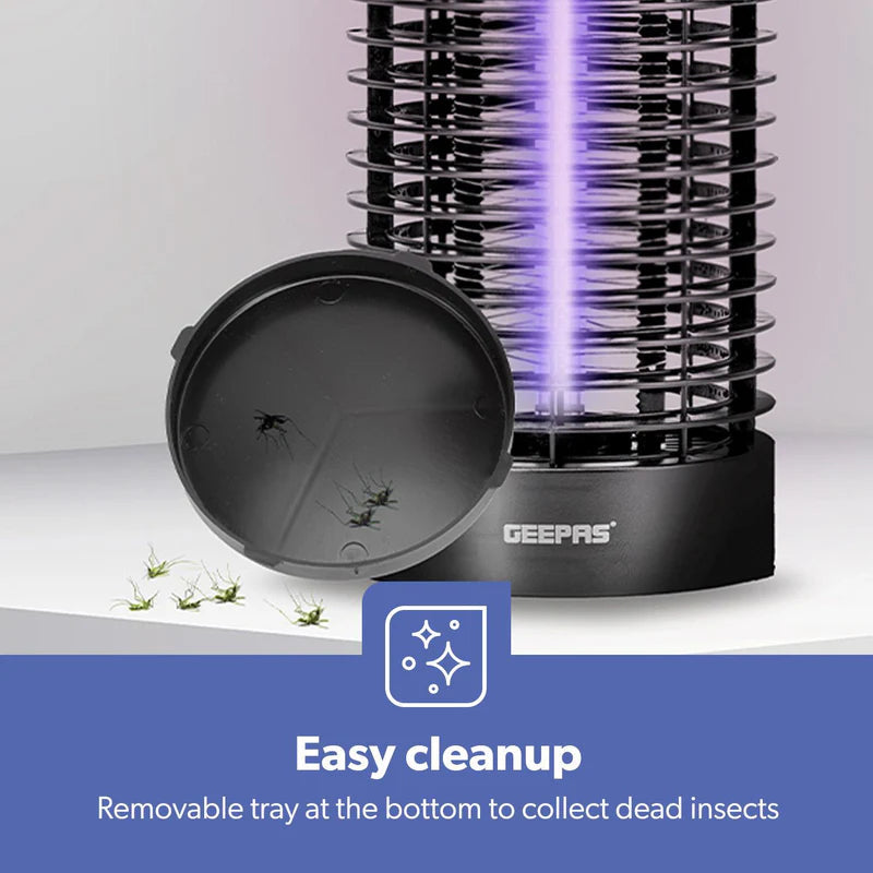 جهاز صاعق حشرات كهربائي جيباس | 6 وات، مصيدة للبعوض والذباب، آمن وخالي من المواد الكيميائية