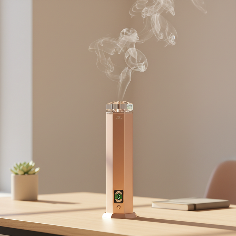 LZEL Aroma Diffuser Aromavista Essence Premium Scent Diffuser Led Display - Cold Air Diffusion Tech - 120 Ml