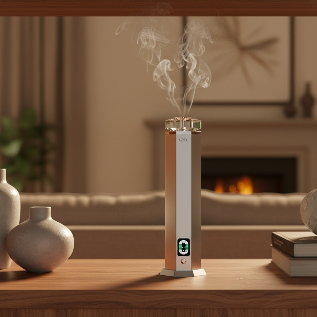 LZEL Aroma Diffuser Aromavista Essence Premium Scent Diffuser Led Display - Cold Air Diffusion Tech - 120 Ml | Gold