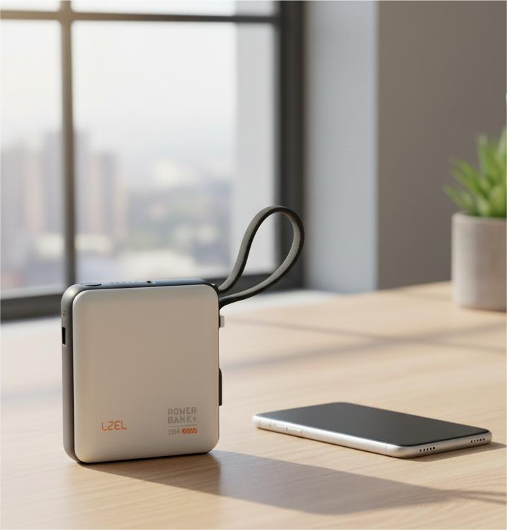 LZEL ZenoFlex Volt Mini 10000mAh PD Power Bank | White