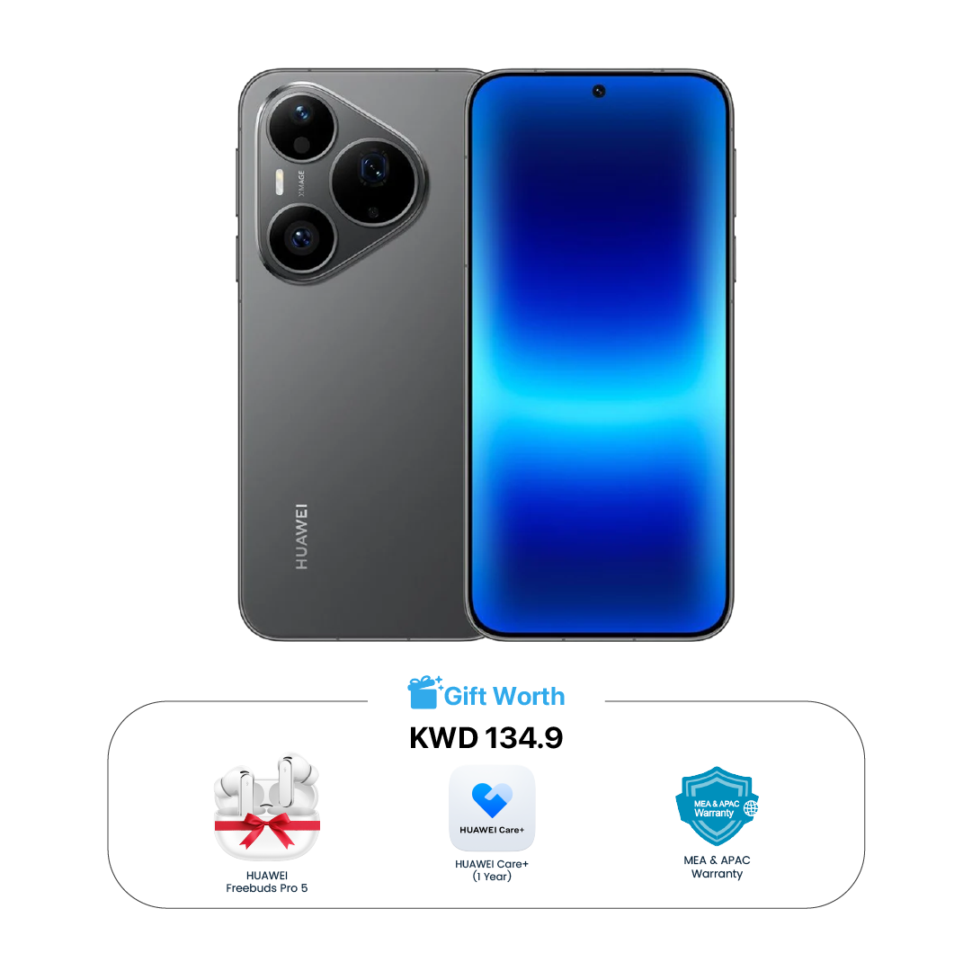 Pre-Order Huawei Pura 90S Pro Smartphone, 5G+, Dual SIM, Kirin 9030S, 12GB RAM, 256GB Storage, 6.6 inch, 120Hz, OLED Display | Black