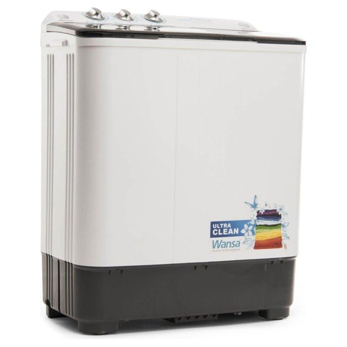 غسالة Wansa مزدوجة (Twin Tub) بسعة 5 كجم | أبيض