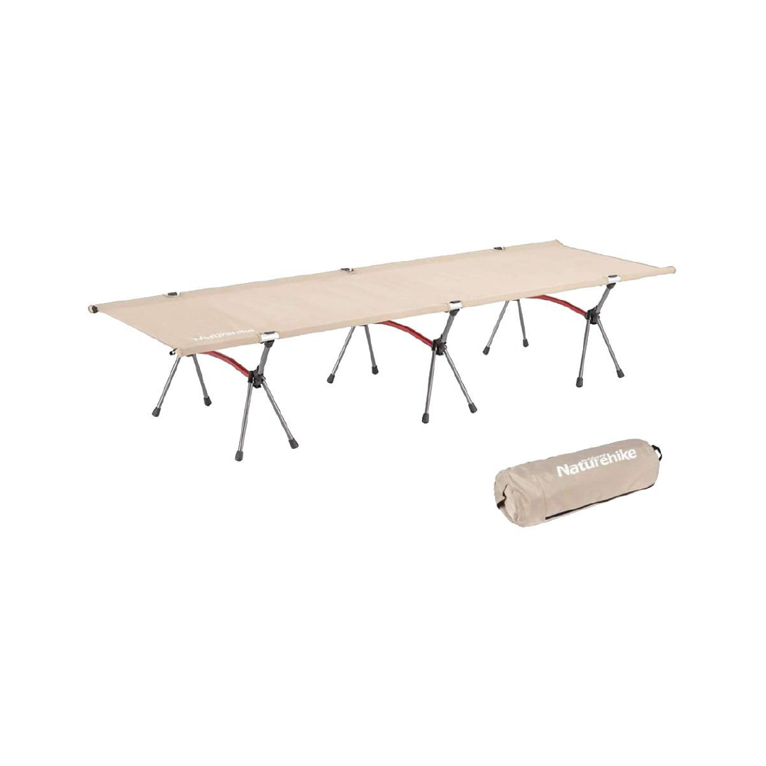 Naturehike XJC04 Ultralight Foldable Camping Bed - Khaki Single (190*65*38)