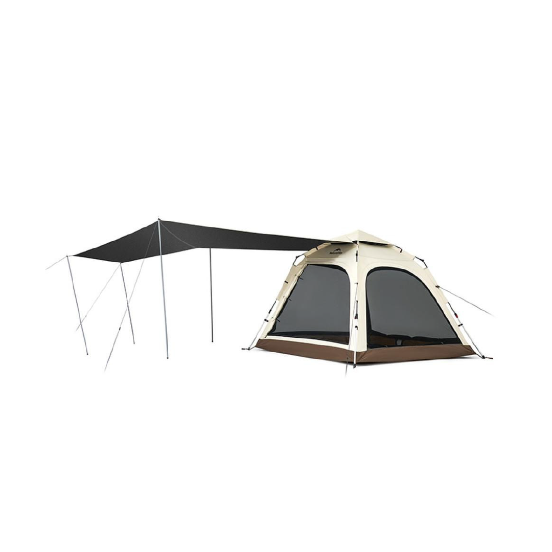 Naturehike Ango Automatic 4 people with canopy Tent - Oka Brown (240*240*175)