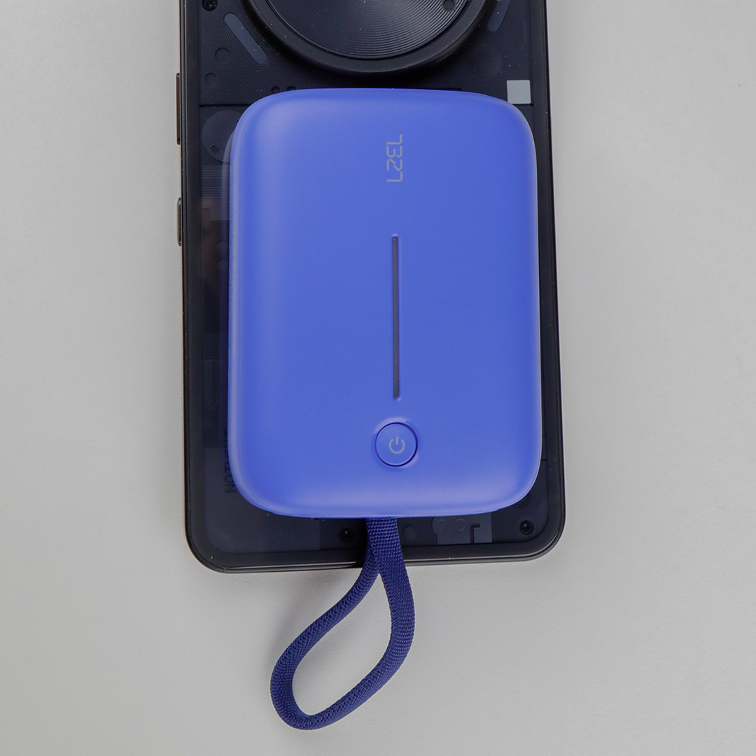 LZEL PrimeBrio Neo 10K Mini Power Bank 22.5W – 10000mAh, Detachable Type-C Cable