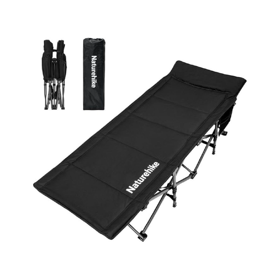 Naturehike Xingye Outdoor Folding Camp Bed - Black single (190*70*36)