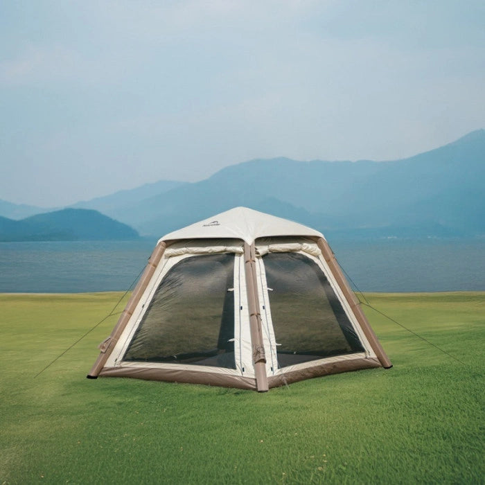 Naturehike Ango Pro Inflatable Tent - Khaki - Brown (240*240*180)