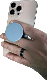 LZEL GripLoop Pop Series – Magnetic Finger Pop Holder & Stand | Riptide Blue