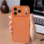 LZEL Magcamstand Soft Oil-coating Case With Adjutable Camera Stand Case For IPhone 17 Pro | Orange