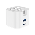 Asli  Global Powercore 45 Gan Dual Port Usb-A & Usb-C Fast Charger | White