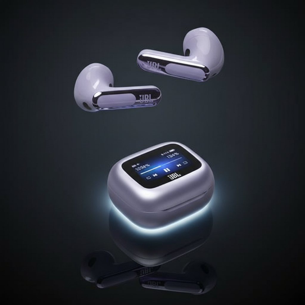 JBL Live Flex 3 True Wireless Earbuds With Display | Purple