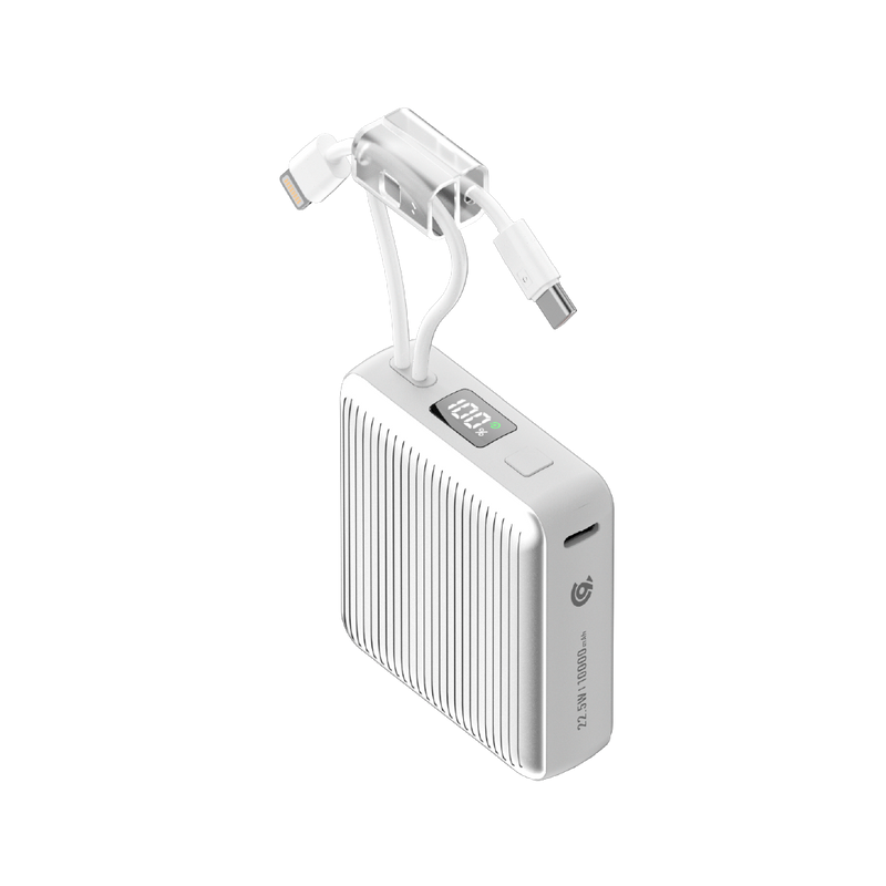 90 Percent Primcore Neo 22.5W Dual Built-In Cables Power Bank Powerdelivery | Qc 3.0 | Usb-C & Lightning