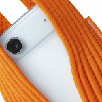 Phone Pocket with Strap – Stretch Knit Wearable iPhone Holder 80 cm | Mandarin