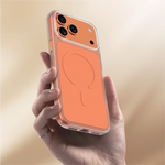 Asli Global Magtrox Neo Scratch-Resistant Transparent Magsafe Case For IPhone 17 Pro | Orange