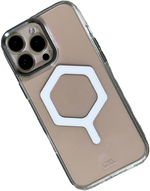 كڤر حماية بتصميم سداسي من ليزل لهاتف iPhone 16 Pro Max شفاف