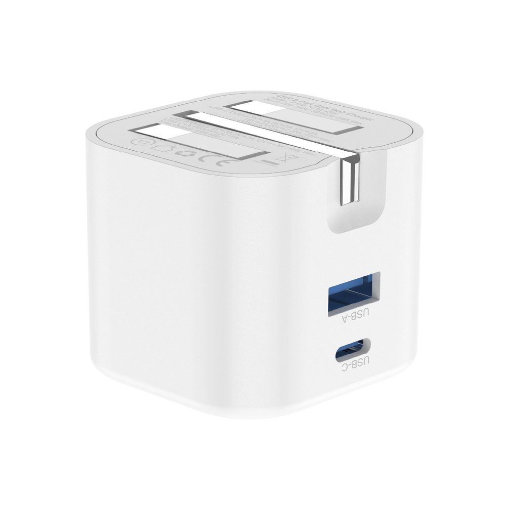 Asli  Global Powercore 45 Gan Dual Port Usb-A & Usb-C Fast Charger